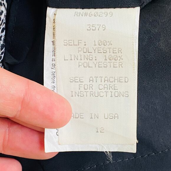 Vintage 90s Chetta B Sequin Dress Women Size 12 Snake Print Sleeveless Cocktail - Picture 10 of 10